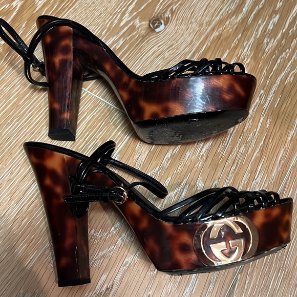 Gucci Tortoise Platform Sandal / Heel - Picture 7 of 7